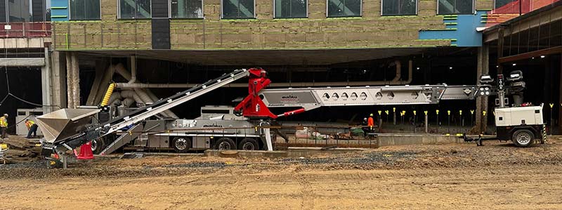 TB110 telebelt on site